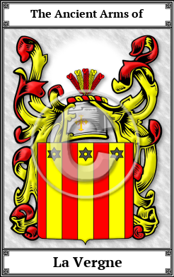 La Vergne Family Crest Download (JPG) Book Plated - 600 DPI